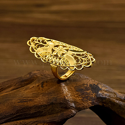 Латунные регулируемые кольца на палец для женщин YN7007