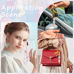 50 шт. 5-цветное УФ-покрытие прозрачные радужные переливающиеся акриловые бусины OACR-SC0001-85