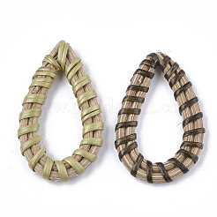 Anelli di maglia intrecciati a mano canna / rattan&nbsp;WOVE-T006-006B