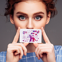 4 шт. 4 стиля человеческих пластиковых прозрачных штампов из ПВХ DIY-CA0006-64H