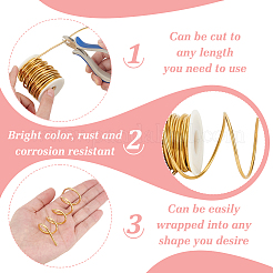 10м круглой латунной проволоки CWIR-WH0007-18G