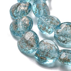 Ручной золотой песок бусины бисер нитей LAMP-L079-04A