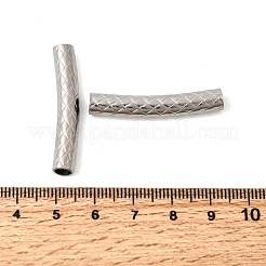 304 Edelstahl-Rohrperlen&nbsp;STAS-B128-13B-P