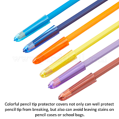 12 комплект пластиковых колпачков для карандашей DIY-FH0008-02