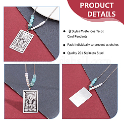 8 шт. 8 стиля подвески из нержавеющей стали 201&nbsp;STAS-DC0016-10