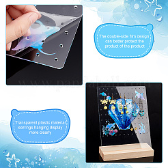 Прозрачные акриловые серьги NDIS-WH0015-01A