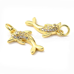 Покрытие стойки латунь микропаве прозрачные подвески из кубического циркония&nbsp;X-KK-D036-23G