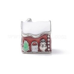 Европейские бусины из сплава эмали рождественской тематики&nbsp;MPDL-Q213-04P