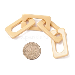 5 шт. 5-цветные непрозрачные акриловые прямоугольные звенья цепи&nbsp;AJEW-JB01369