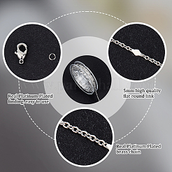 Наборы для изготовления цепочек из латунного ромба DIY-BBC0002-18