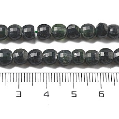 Бусы из натурального черного нефрита G-C179-A14-02