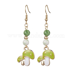 Boucles d'oreilles pendantes en alliage plaqué or véritable 18 carat&nbsp;EJEW-JE05667