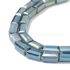Perline di vetro palccato&nbsp;EGLA-J023-8x4mm-WLS10