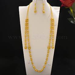 Роскошный ближневосточный рамадан сплав полые шариковые подвески комплекты серег и ожерелий в виде рыбьей кости&nbsp;IY0798