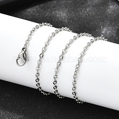 Не тускнеющие классические простые ожерелья унисекс из нержавеющей стали 304 для мужчин и женщин&nbsp;X-STAS-H325-P