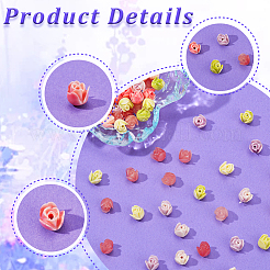 100шт 4 цвета синтетические коралловые бусины&nbsp;CORA-PA0001-03