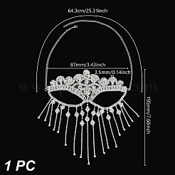 1шт. головной убор из сплава маскарадные маски&nbsp;AJEW-GA0008-17P