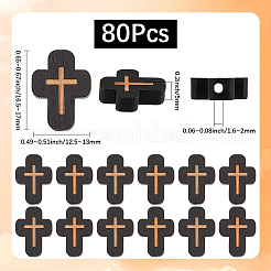 80 шт. Бусины из натурального дерева&nbsp;WOOD-SC0002-16B