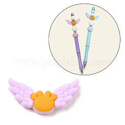 Экологичные силиконовые фокальные бусины пищевого качества с крыльями SIL-C004-01C