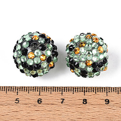 Тема Хэллоуина круглые смоляные стразы бусины OACR-T028-66E