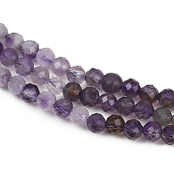 Природный аметист нитей бисера G-RM2025-B38-3mm