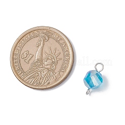 7 шт. гальванизированные прозрачные стеклянные поворотные соединители&nbsp;PALLOY-JF04317-01