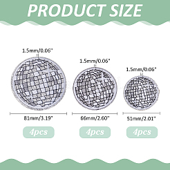 12 шт. 3 стиля полиэстеровых заплаток для термоприклеивания/пришивания&nbsp;PATC-ME0001-20