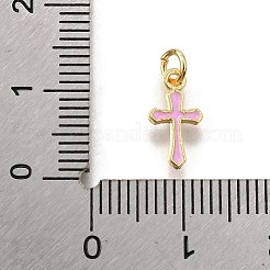 Латунь эмаль подвески&nbsp;KK-C106-04G-04