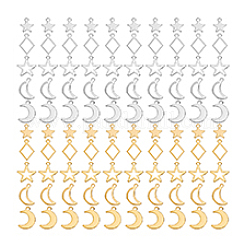 100 Stück 10 Stile 304 Edelstahl-Charms&nbsp;STAS-PH0006-17