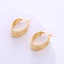 Тройные серьги-кольца в форме буквы U из нержавеющей стали WT3801