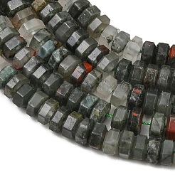 Natürliche afrikanische Heliotrop Perlen Stränge&nbsp;G-G317-A29-3X6MM