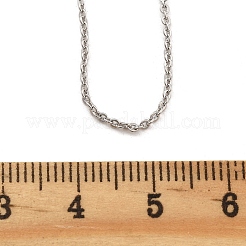 Латунные цепочки роло ожерелья для женщин&nbsp;NJEW-D302-45P