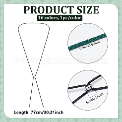 Изготовление ожерелий из нейлоновых шнуров (16 шт.)&nbsp;NJEW-PH01631