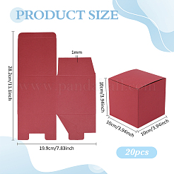 20 boîte d'emballage pliable en papier pour bijoux&nbsp;CON-PH0003-71B-03