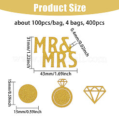 400шт бумажное конфетти DIY-GL0003-195