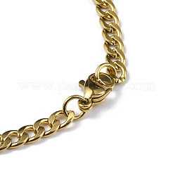 201 collane a catena in acciaio inossidabile&nbsp;NJEW-C042-04G
