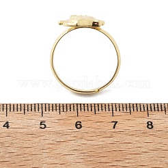 Латунные регулируемые кольца для пальцев&nbsp;RJEW-D314-03G