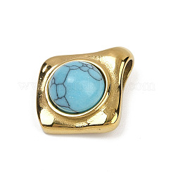 Синтетические бирюзовые подвески STAS-Q350-21A