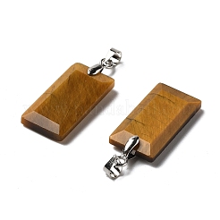 Граненые подвески из натурального тигрового глаза&nbsp;G-U031-04P-04