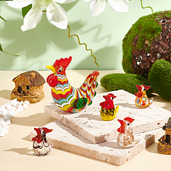 Ahademaker 5 шт. 5 стильные украшения для лэмпворк ручной работы DJEW-GA0001-40