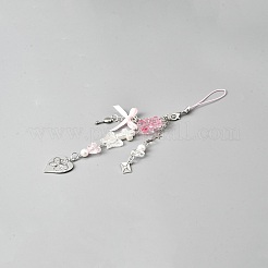 Ремешок для мобильного телефона из смоляных бусин для женщин и девочек&nbsp;AJEW-WH20006-201