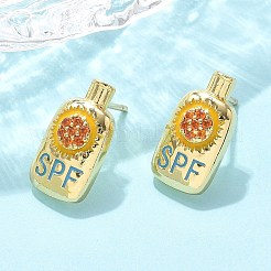 Латунные микро проложить серьги стержня кубического циркония&nbsp;EJEW-Q015-07G