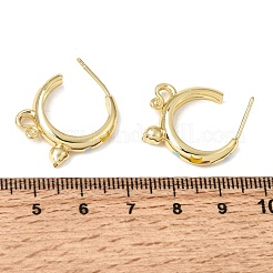 Boucles d'oreille en laiton émaillé&nbsp;KK-CBA8324-23G-04