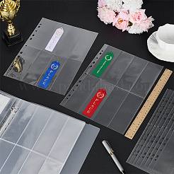 10 funda de plástico para tarjetas fotográficas con bolsillos para carpetas&nbsp;DIY-WH0709-071B
