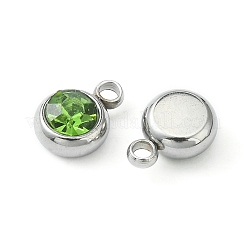 20 шт. 201 подвеска со стразами из нержавеющей стали&nbsp;STAS-YW0002-02C