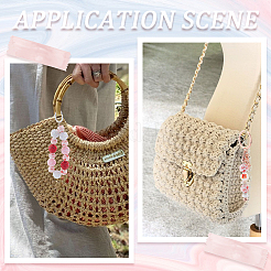 30 шт. круглые силиконовые бусины с рисунком лапы&nbsp;SIL-SC0002-03C