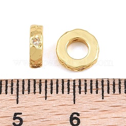 Laiton micro pavé de perles de zircone cubique claires&nbsp;KK-CBA78C7-25G