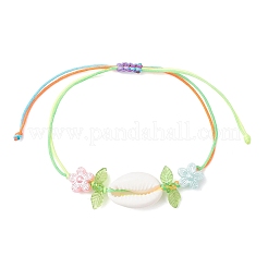 Браслеты ручной работы из натуральных смешанных ракушек каури BJEW-JB12512