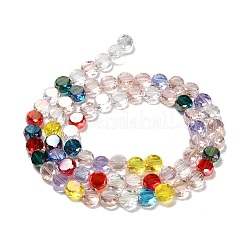 Стеклянные бусины с гальваническим покрытием  EGLA-P066-05A-02