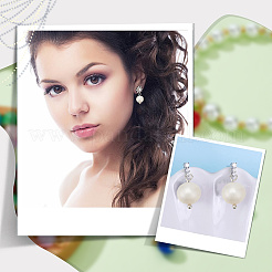 24 шт. подвески из натурального жемчуга с двух сторон полированные PALLOY-HY00054